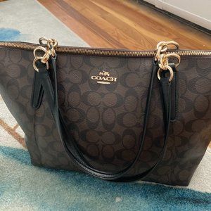 Coach AVA Leather Tote Bag Handbag